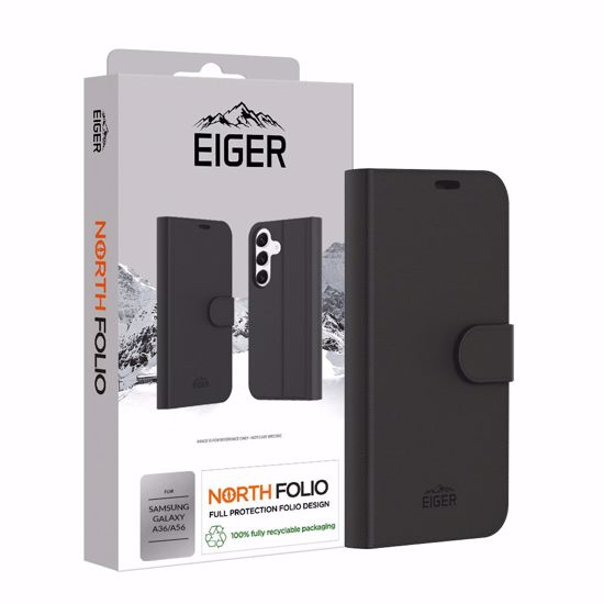 Picture of Eiger Eiger North Folio Case for Samsung Galaxy A36 / A56 in Black